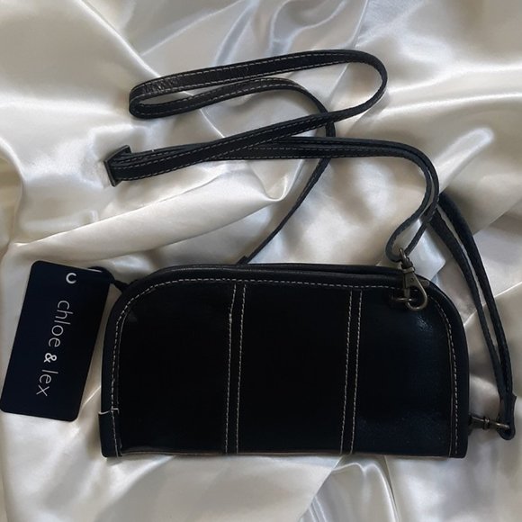 *FLAW* Chloe & Lex Leather Convertible Crossbody Wrist Wallet - Picture 2 of 7